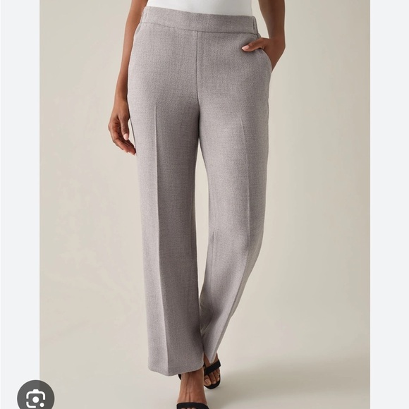 NWOT Kasper Pull-On Elastic-Back Trousers - Picture 1 of 5